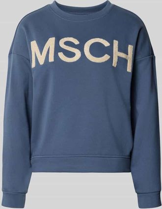 Moss Copenhagen Sweatshirt mit &uuml;berschnittenen Schultern in Rauchblau, Gr&ouml;&szlig;e L/XL