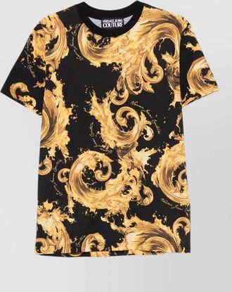 Versace Jeans Couture short sleeve crew neck baroque t shirt