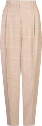 Fabiana Filippi Cigaretbroek - Dames - Broeken - Bruin - XS - Wol - Broeken