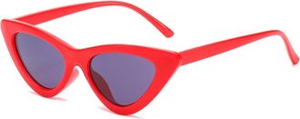 Generic Small Frame Outdoor Women Men Vacation Sunglasses(Red)