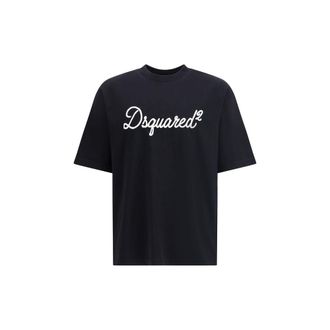 Dsquared2 Black Cotton Mens T-Shirt