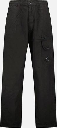 C.P. Company Mens CP Company Black Microreps Boxy Cargo Lens Pants - Size: W32 m