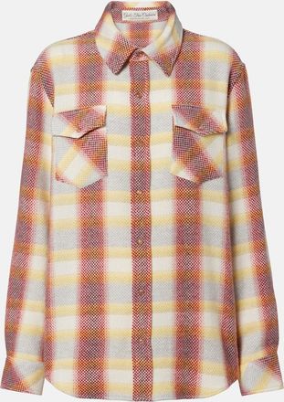 God's True Cashmere Camisa Rose Blume de cachemir a cuadros