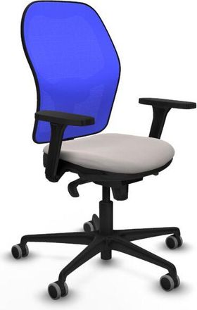 Piqueras y Crespo Piqueras Y Crespo - Jorquera Sincro Malla Azul Similpiel Blanco Brazos 3d Base Nailon Ruedas 65mm Engomada