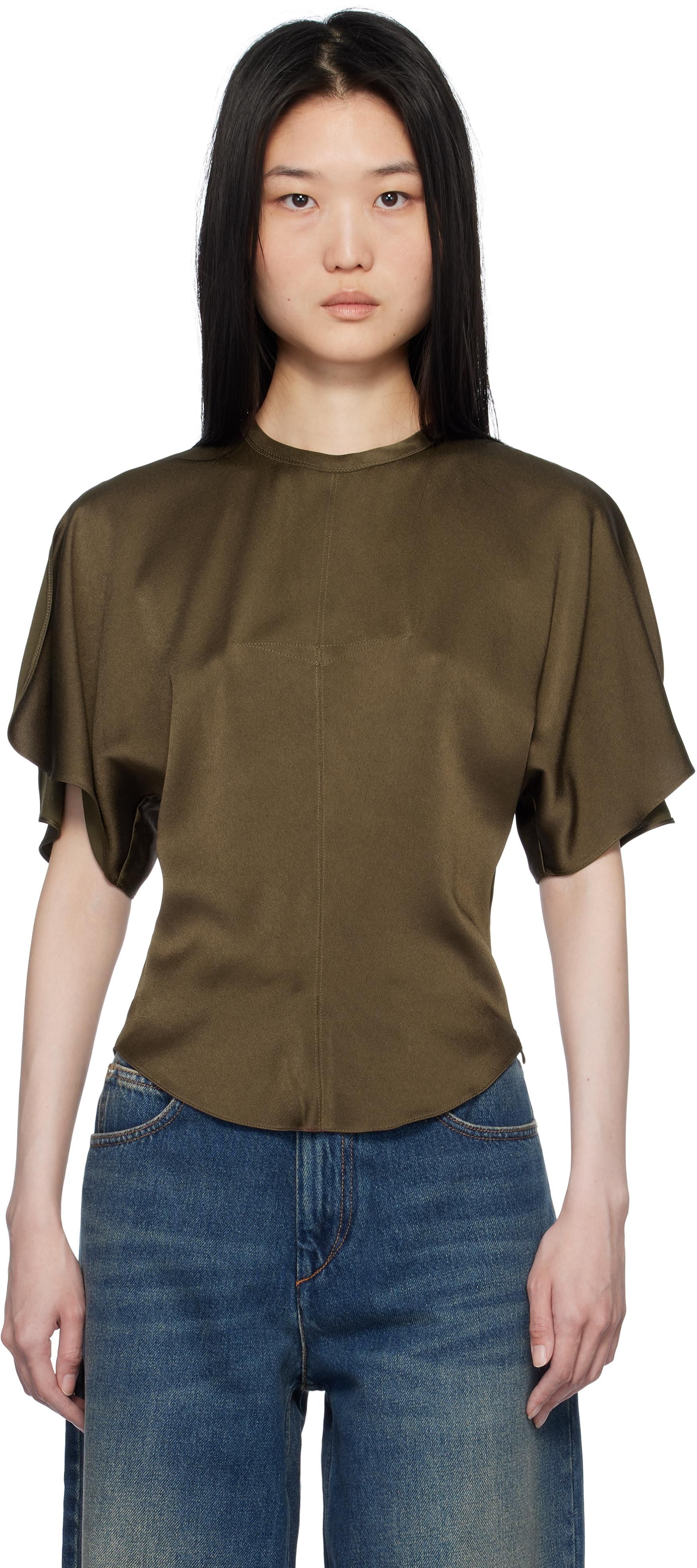 【関税込み】Isabel Marant ベージュ Leiloha Tシャツ Zewel T-Shirt Woman white-light gold | ISABEL MARANT