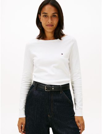 Tommy Hilfiger Womens Boatneck Sweater - White - XXL