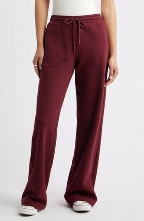 BP. Baggy Wide Leg Sweatpants in Burgundy Tannin at Nordstrom Rack, Size Small