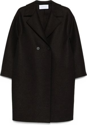 Harris Wharf London Cappotto doppiopetto in lana - Marrone