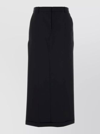 Alexander Wang wool blend midi pant skirt belt loops