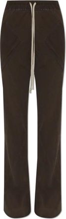 Rick Owens Losvallende Zijden Broek - Dames - Wijde Broeken - Bruin - L - Broeken