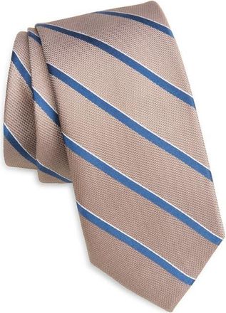 Nordstrom Laren Stripe Silk Tie in Blue at Nordstrom