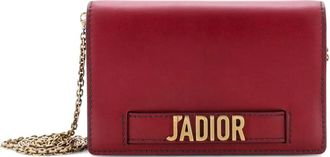 Dior Borsa a tracolla JAdior in pelle con catena - Rosso