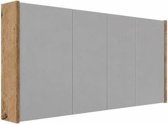 Saniclass Prime Spiegelkast - 140x63x16cm - inclusief zijpanelen - rustiek eiken
