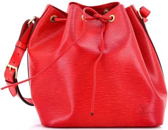 Louis Vuitton Petit Noe Handbag Epi Leather bucket bag - Rood