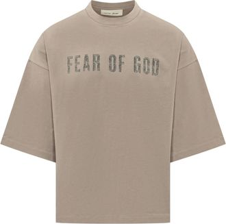 Fear of God Tops, Heren, Grijs, XS, T-shirt met korte mouwen