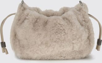 Brunello Cucinelli Borsa Mellow Mini Shearling Brunello Cucinelli
