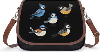 Generic Cute Birds Small Womens Crossbody Bags Shoulder Handbag with Adjustable Strap for Travel