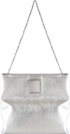 Roger Vivier Leather Trompette Clutch