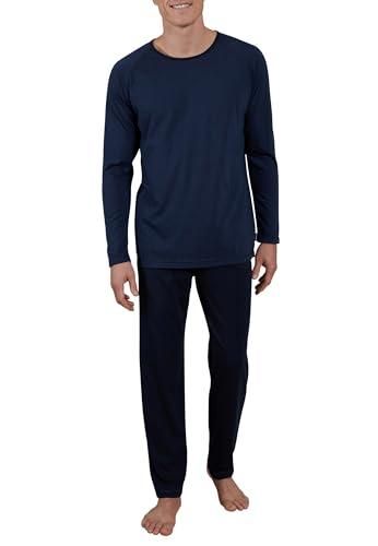 Pyjama Femme Coton 2 Pièces Manches Longues - Ensemble Imprimé Cœurs Col Rond Confort Hiver