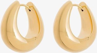 Tom Wood Gold-Plated Ice Medium Hoop Earrings - Womens - Gold Plated Sterling Silver