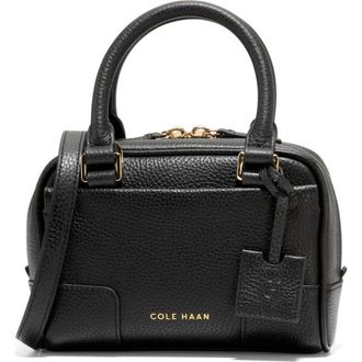 Cole Haan Mini Beverly Leather Satchel in Black at Nordstrom Rack