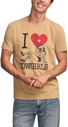 Lucky Brand I Love Cowgirls Cotton Graphic T-Shirt in Kelp at Nordstrom, Size Xx-Large