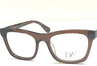 Diane Von F&uuml;rstenberg Womens Dvf5083 Square Eyeglasses In Brown