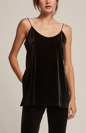 Crescent Velvet Cami Top in Black at Nordstrom, Size X-Small