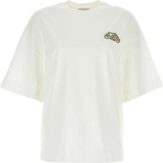 Alexander McQueen Oversized T-Shirt - Dames - T-shirts - Wit - XS - Tops