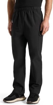 Mani&egrave;re De Voir Rayan Textured Cargo Trousers in Black at Nordstrom, Size X-Small