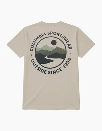 Columbia Mens Columbia CSC Back Logo T-Shirt - Tan - Size: 40