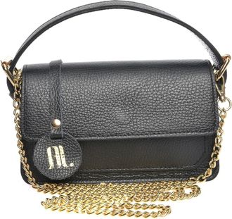 Anna Luchini Zwart Rundleer Tas