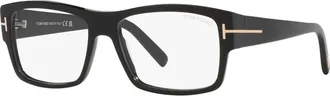 Tom Ford 55mm Square optical glasses in Black at Nordstrom