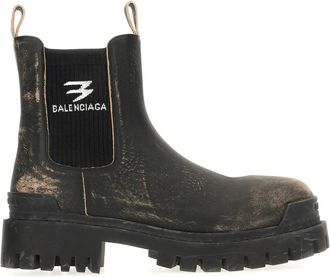 Balenciaga Chelsea Boots, male, Black, Size: 11 US Strike Chelsea Boot