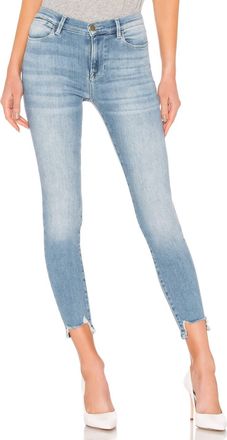 Frame Denim Le High Skinny Front Chew Jeans In Paltrow