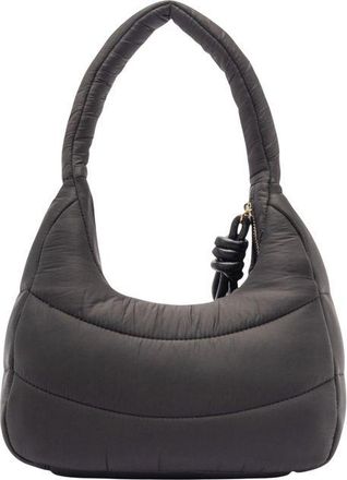 Love Moschino Womens Padded Nylon Shoulder Bag Black Polyurethane