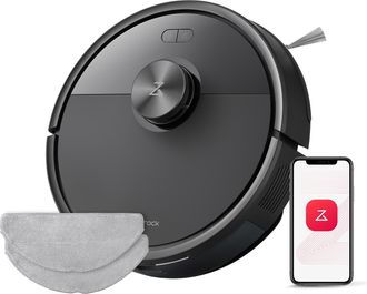 Roborock Q7 M5 Set Robot Aspirador Y Fregasuelos 2 En 1 De 10000 Pa, Robot Vacuum Con Doble Sistema Antienredos, Navegaci&oacute;n Precisense Lidar, Controlado Por Ap