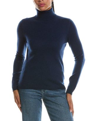 Fort&eacute; Cashmere Basic Turtleneck 100% Cashmere Pullover