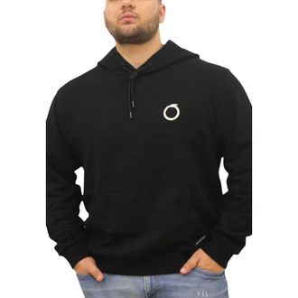 Trussardi Hoodies, male, Black, Size: S Small Greyhound Print Cotton Fleece Hoodie