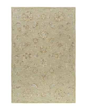 LR Home Lr Home Daphne Traditional Floral Filigree Wool Area Rug