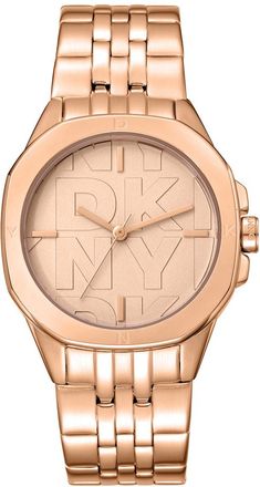DKNY Fashion Rose Gold-tone Dial Ladies Watch DK1L012M0075