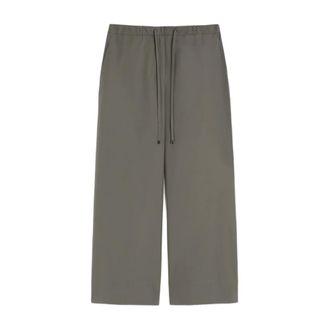 Max Mara Dames, Broeken, Grijs, Maat: 2XS Katoen