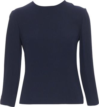 Ralph Lauren Collection viscose crepe sleeve top