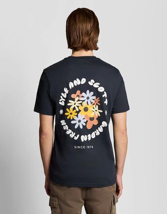 Lyle & Scott Lyle And Scott Mens Nature Graphic Print T-Shirt - Black - Size: 42