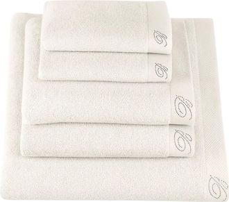 Blumarine Home, unisex, Wit, ONE Size, Katoen, Benessere 5-Piece Handdoekenset