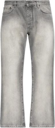 Off-white Straight-leg Jeans - Heren - Regular Fit Jeans - Grijs - W32 - Katoen - Jeans