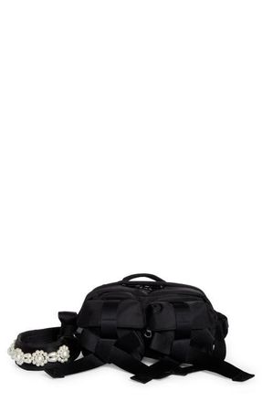 Simone Rocha Crossbody Bum Bag in Black/pearl at Nordstrom