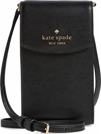 Kate Spade New York staci north south flap phone case in Black at Nordstrom Rack