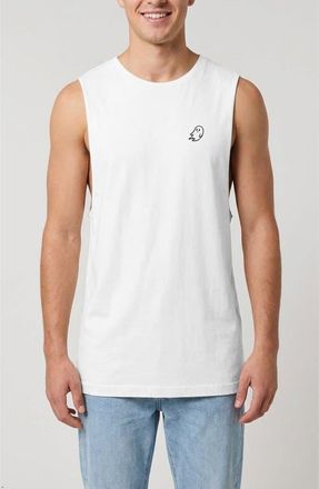 Dalix Ghost Lightweight Jersey Tank in White at Nordstrom, Size X-Large