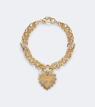 Foundrae True Love 18kt gold bracelet with diamond